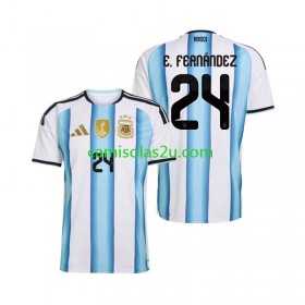 Camisolas de futebol Argentina Enzo Fernandez 24 Equipamento Principal World Cup 2026 Manga Curta